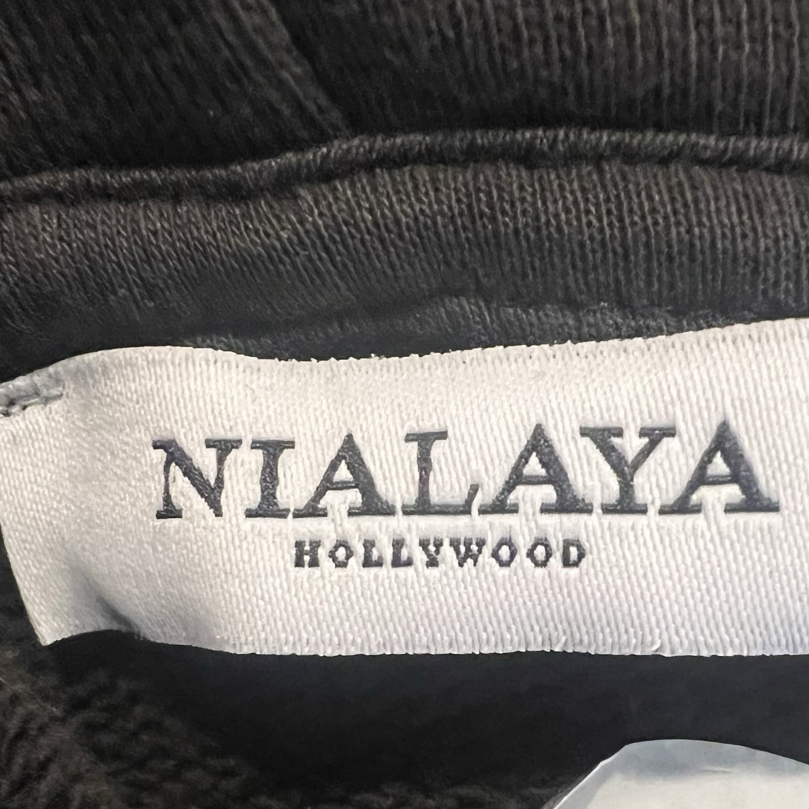 Nialaya Hollywood Black Pullover Hoodie Men's Medium Made In Turkey — image 6 of 8